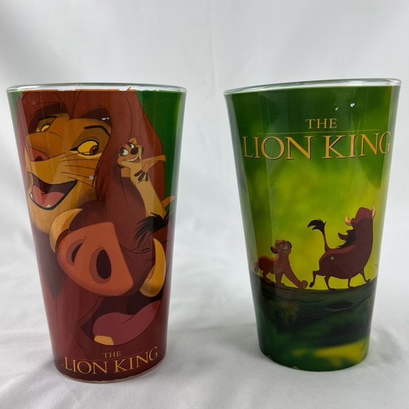 Vintage Disney LION KING 16 oz Cup 90s Lot Simba Timon Pumba - Picture 10 of 10
